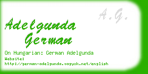 adelgunda german business card